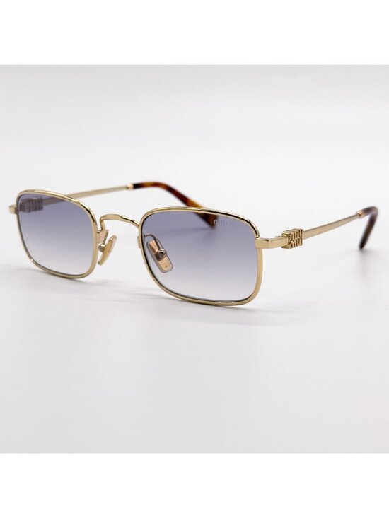 NEW MIU MIU SUNGLASSES MUA53S 5AK04O WOMEN GOLD/GRAY MU A53S, SMU A53 EYEWEAR main image 4